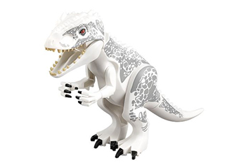 Dinosaur Indominus rex with Dark Bluish Gray Spots