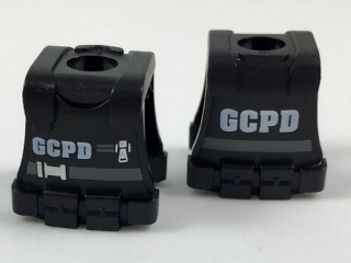 Minifigure Vest Body Armor with White 'GCPD' and Dark Bluish Gray Belt Pattern