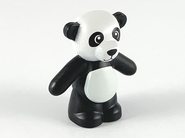 Teddy Bear with White Head and Stomach Panda Pattern