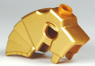 Horse Battle Helmet, Stud on Top and 3 Neck Plates (Unicorn)