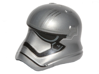 Minifigure, Headgear Helmet SW Stormtrooper Ep. 7 Captain Phasma Rounded Mouth Pattern
